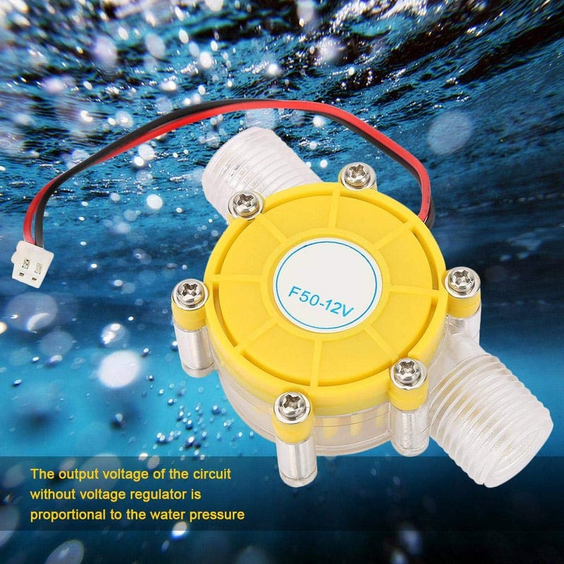 Hyuduo F50 Regulated DC Micro Hydroelectric Generator Micro-hydro DC Water Flow Pump Turbine Hydroelectric Power Energy Generator(12V) - Image 3